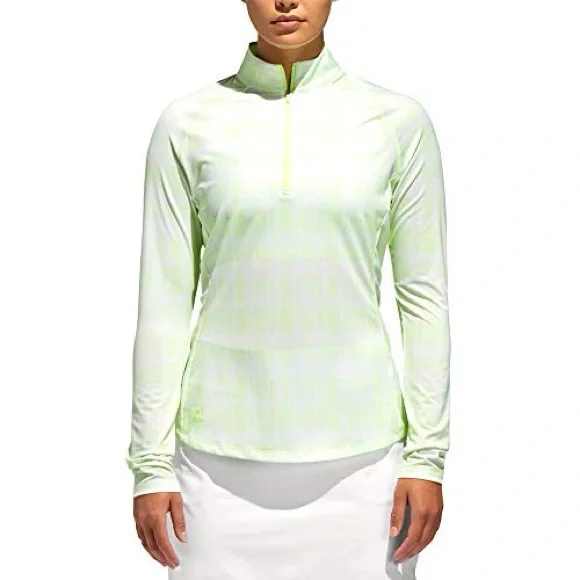 adidas Women's UPF Long Sleeve Polo Mock Neck Zip New XL - Picture 3 of 11